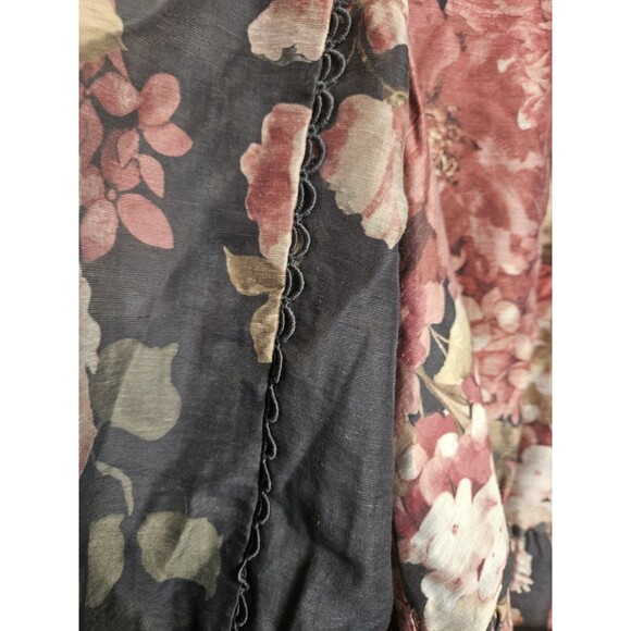 Sz 4 - Ever New Peyton Belted Long Sleeve Button Front Maxi Dress MSRP $209 - Picture 4 of 13